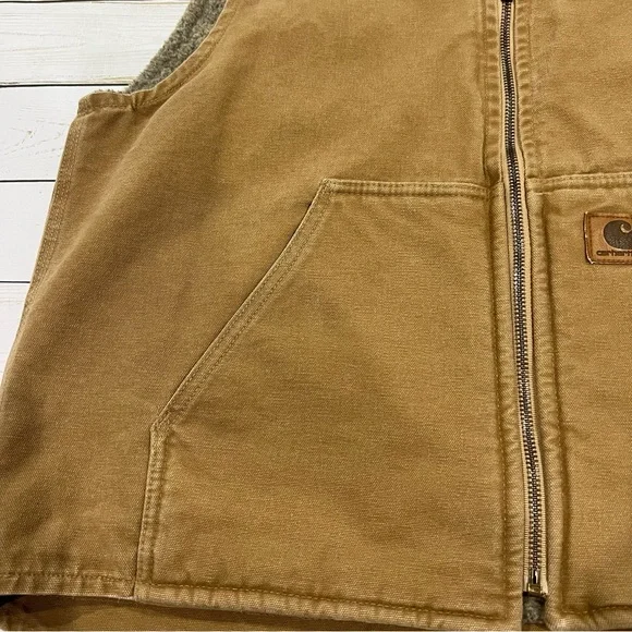 Carhartt Canvas Men’s Work Vest Sz L - Picture 8 of 11